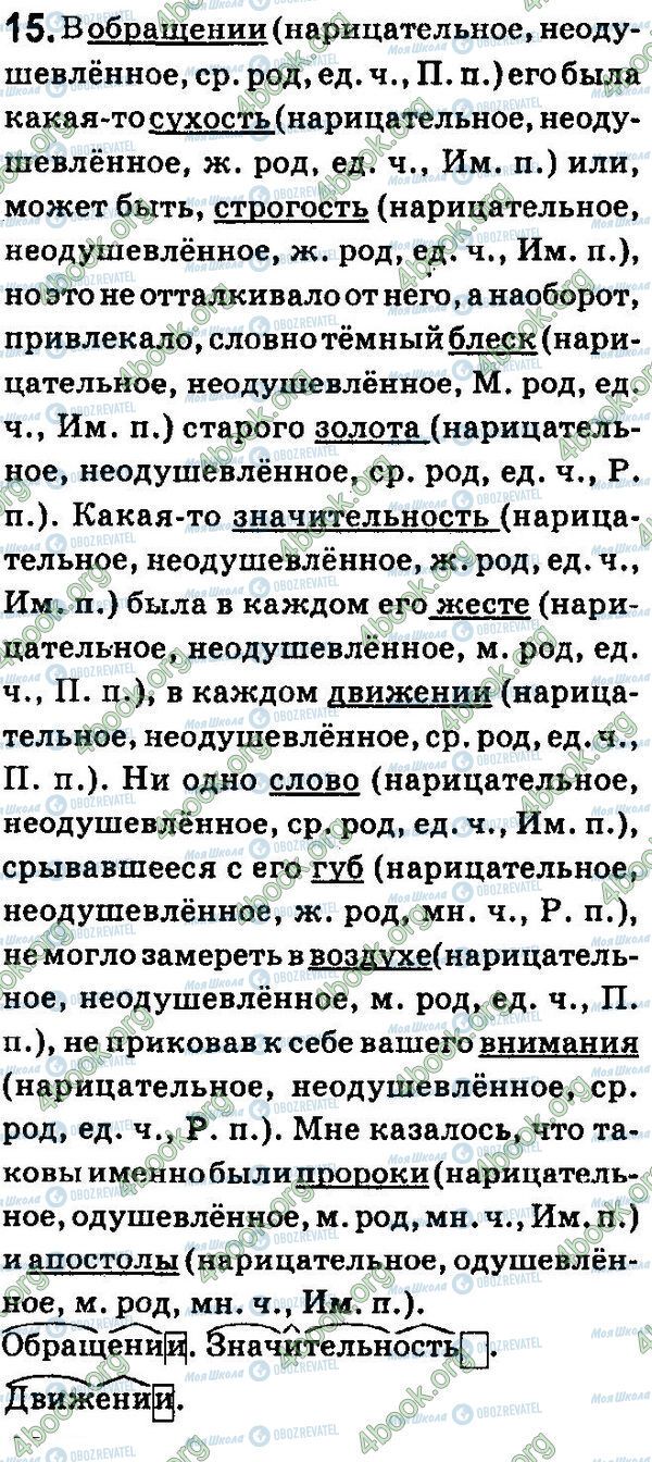 ГДЗ Російська мова 7 клас сторінка 15